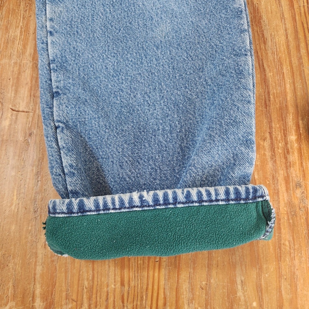 L.L. Bean Double L Men's Fleece Lined Jeans Pants Relaxed Fit 36x32 Outdoor - Picture 5 of 7
